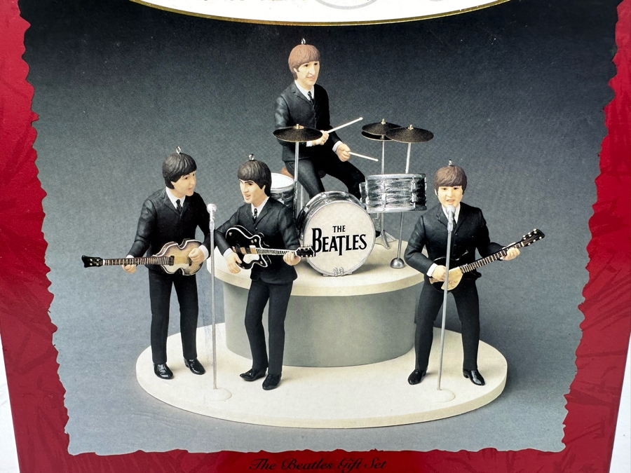 Vintage 1994 Large The Beatles Keepsake Ornament New In Box With Vintage Beatles Trading Card [Photo 5]