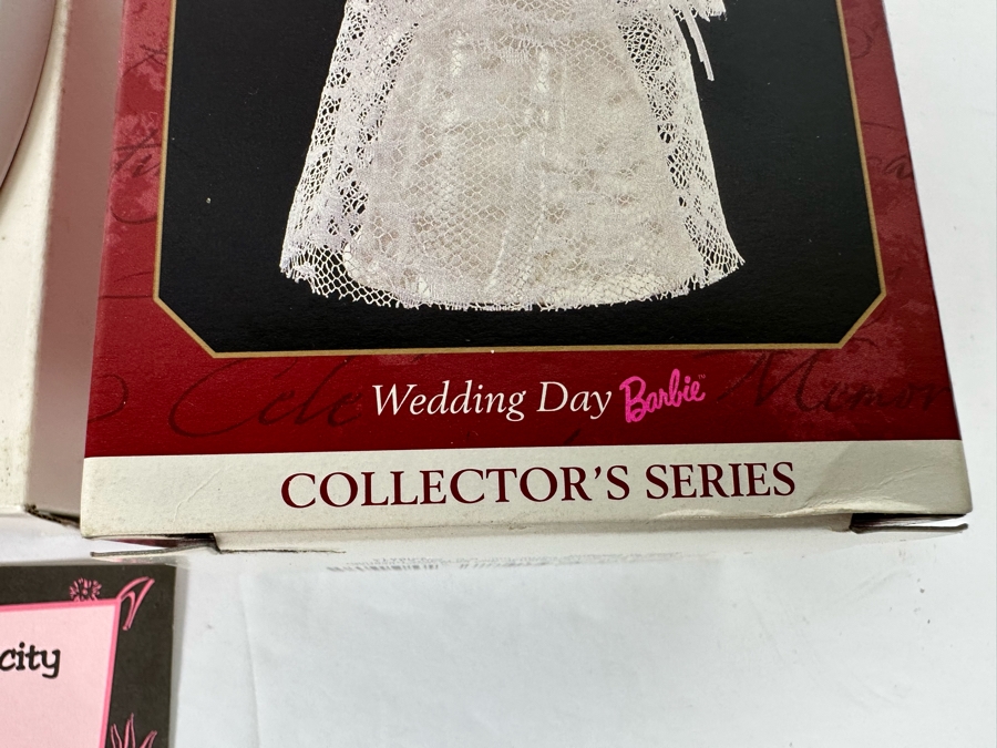 Barbie Wedding Day Hallmark Keepsake Ornament 1997, Barbie Glamour Dream Collection Greeting Cards 1994 & Limited Edition From Barbie With Love Here Comes The Bride, 1966 Collector's Plate By Enesco With Box And Cert 1995 [Photo 12]