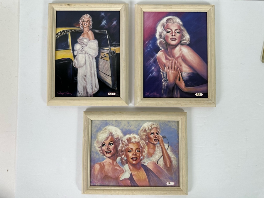 Set Of Three Marilyn Monroe Artist Proof Ceramic Plaques By Susan Morton / Ray Ernst 1990/91 With Certificates Of Authenticity 9 X 6 [Photo 3]