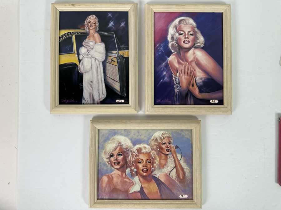 Set Of Three Marilyn Monroe Artist Proof Ceramic Plaques By Susan Morton / Ray Ernst 1990/91 With Certificates Of Authenticity 9 X 6 [Photo 2]