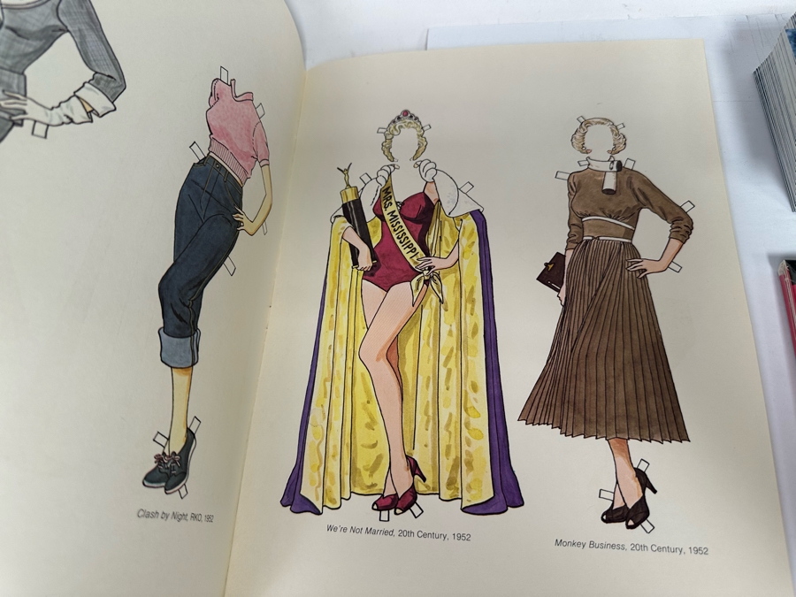 Marilyn Monroe Collectibles Featuring First Day Stamp Covers, Mint Set Of 1993 Marilyn Monroe Collector Cards By Sports Time Card Company, Pins, Paper Dolls And More - See Photos [Photo 27]