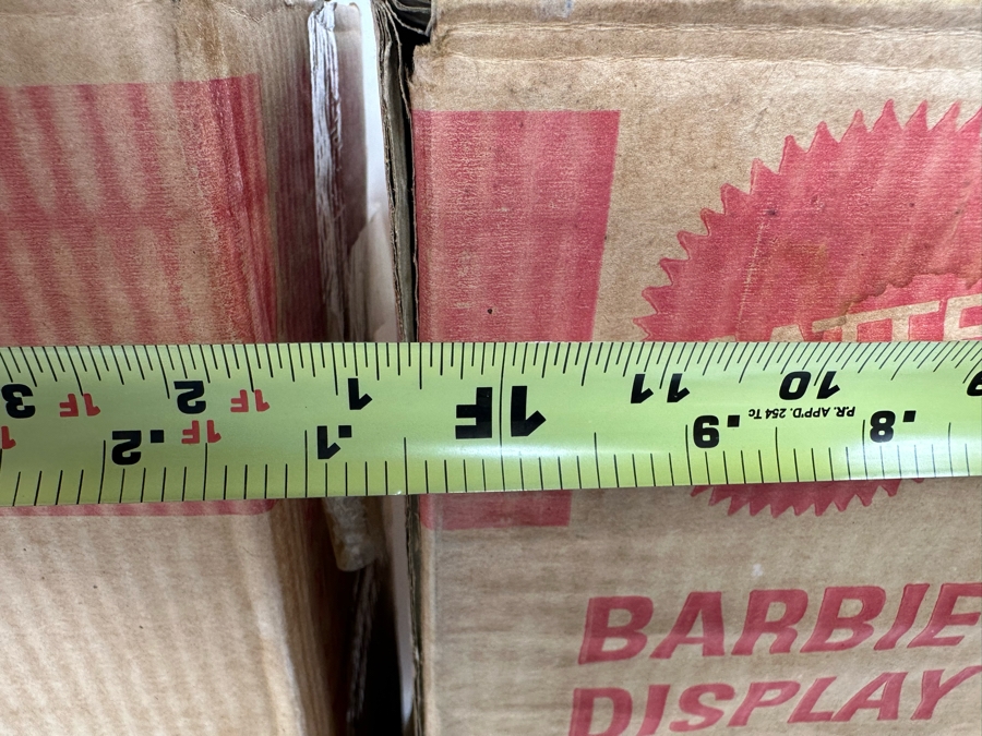 Pair Of Vintage Mattel Barbie Display Doll Cases 57679992 With Damaged