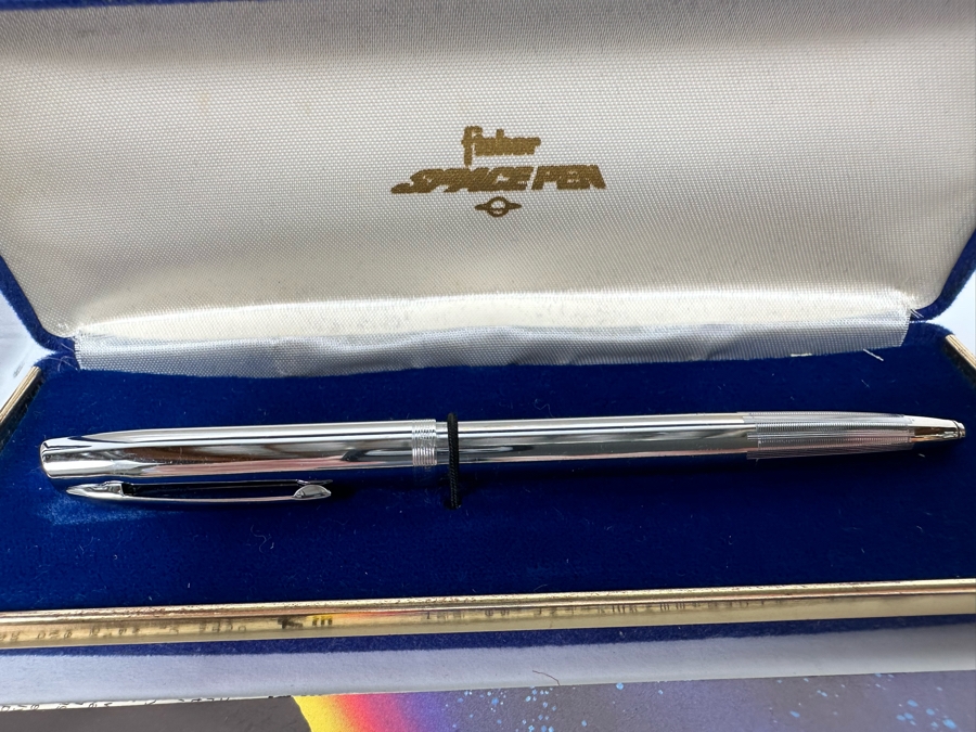 Set Of Three Fisher Space Pens - Two With Original Boxes - One Is A Star Trek Space Pen (Approved By NASA For Use In Outer Space) [Photo 7]