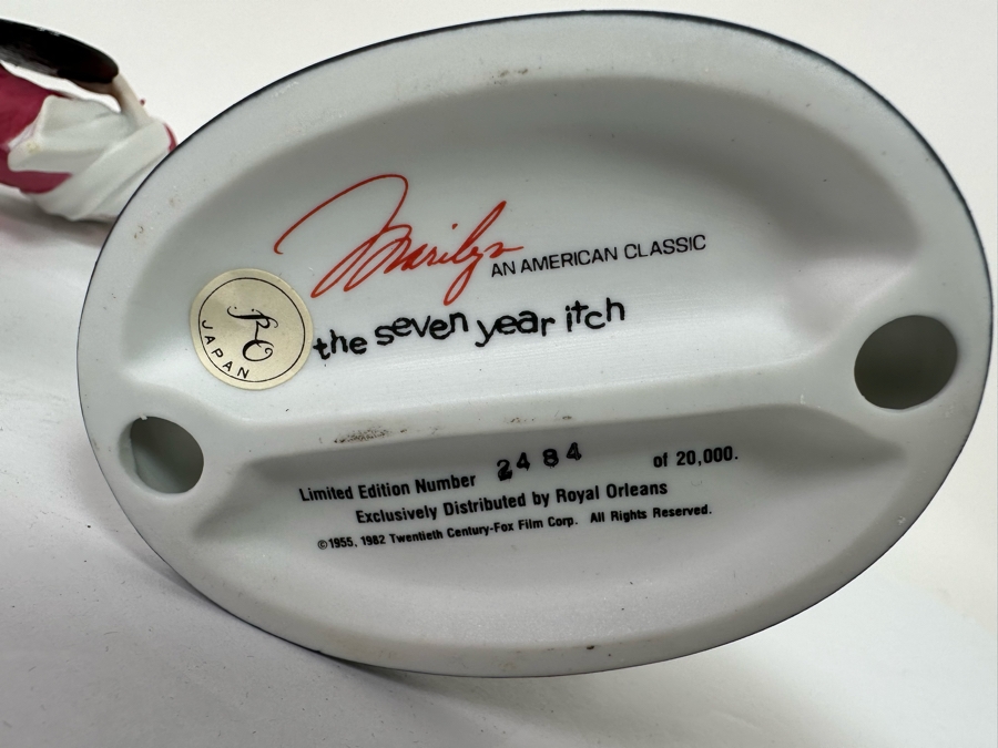 Pair Of Limited Edition Porcelain Marilyn Monroe Figurines By Royal Orleans 9H [Photo 9]