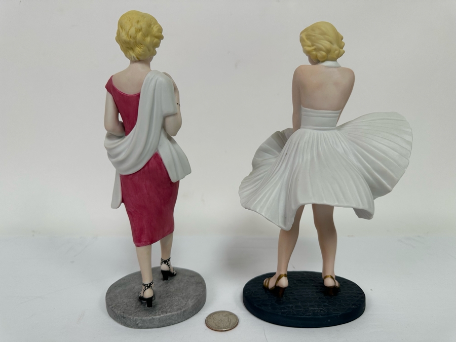 Pair Of Limited Edition Porcelain Marilyn Monroe Figurines By Royal Orleans 9H [Photo 6]