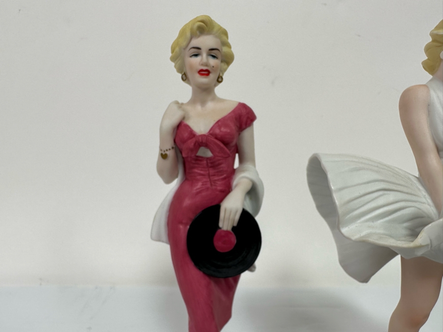 Pair Of Limited Edition Porcelain Marilyn Monroe Figurines By Royal Orleans 9H [Photo 4]