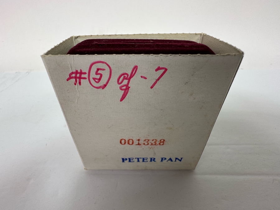 Walt Disney's Peter Pan .999 Fine Silver 1 Troy Oz Proof Silver Coin With Box Rarities Mint Issued 6/8/88 5th In Series Of 7 Numbered 1,338 Of 15,000 [Photo 8]