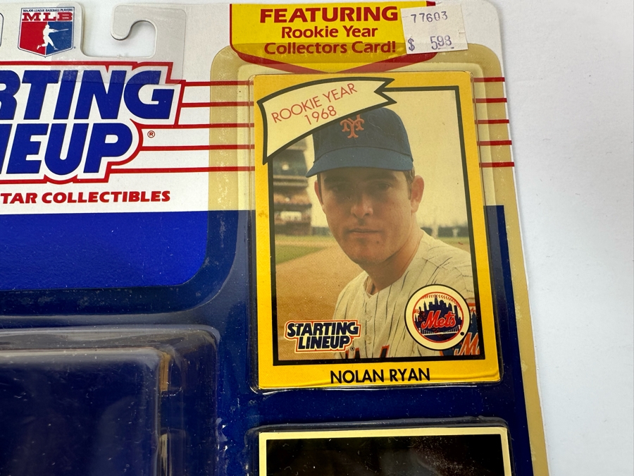 Pair Of 1989 Staring Lineup Kenner Legends Collection Action Figures With Trading Cards Of Wilt Chamberlain And Nolan Ryan And Shaquille O'Neal Hoop Stars Christmas Ornament First In The Hoop Stars Series 1995 All New In Packaging [Photo 10]