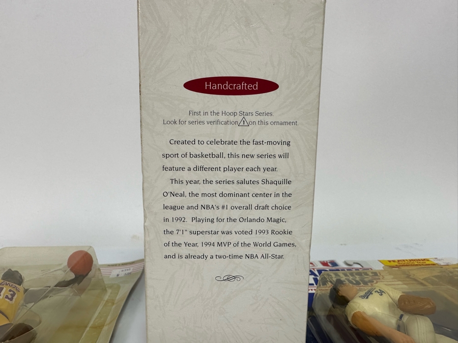 Pair Of 1989 Staring Lineup Kenner Legends Collection Action Figures With Trading Cards Of Wilt Chamberlain And Nolan Ryan And Shaquille O'Neal Hoop Stars Christmas Ornament First In The Hoop Stars Series 1995 All New In Packaging [Photo 6]