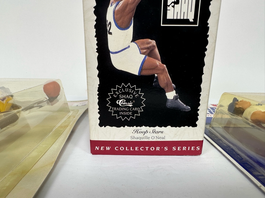 Pair Of 1989 Staring Lineup Kenner Legends Collection Action Figures With Trading Cards Of Wilt Chamberlain And Nolan Ryan And Shaquille O'Neal Hoop Stars Christmas Ornament First In The Hoop Stars Series 1995 All New In Packaging [Photo 5]