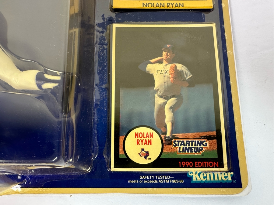 Pair Of 1989 Staring Lineup Kenner Legends Collection Action Figures With Trading Cards Of Wilt Chamberlain And Nolan Ryan And Shaquille O'Neal Hoop Stars Christmas Ornament First In The Hoop Stars Series 1995 All New In Packaging [Photo 11]