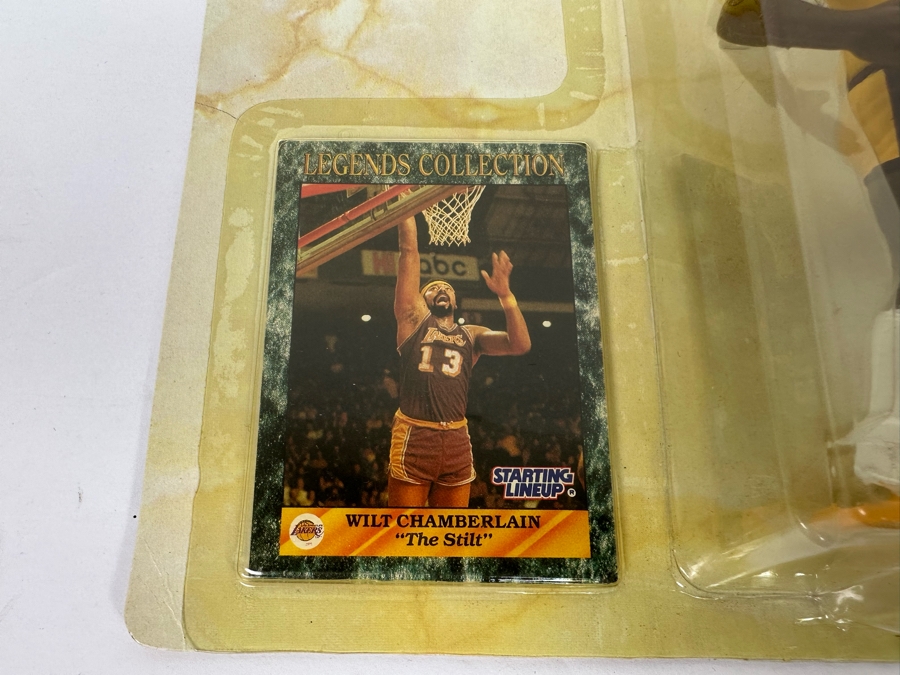 Pair Of 1989 Staring Lineup Kenner Legends Collection Action Figures With Trading Cards Of Wilt Chamberlain And Nolan Ryan And Shaquille O'Neal Hoop Stars Christmas Ornament First In The Hoop Stars Series 1995 All New In Packaging [Photo 15]