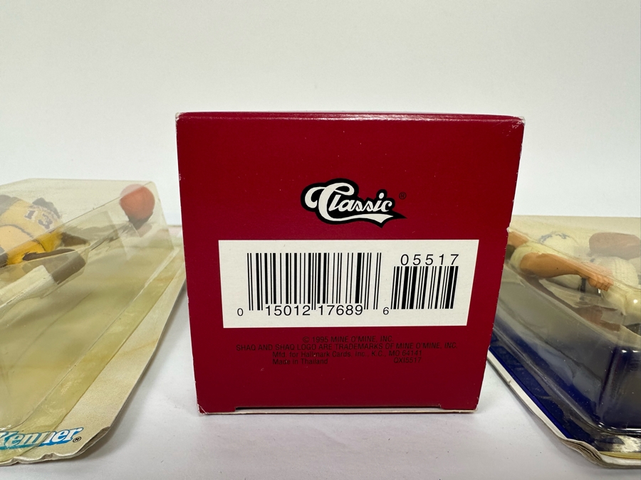 Pair Of 1989 Staring Lineup Kenner Legends Collection Action Figures With Trading Cards Of Wilt Chamberlain And Nolan Ryan And Shaquille O'Neal Hoop Stars Christmas Ornament First In The Hoop Stars Series 1995 All New In Packaging [Photo 7]