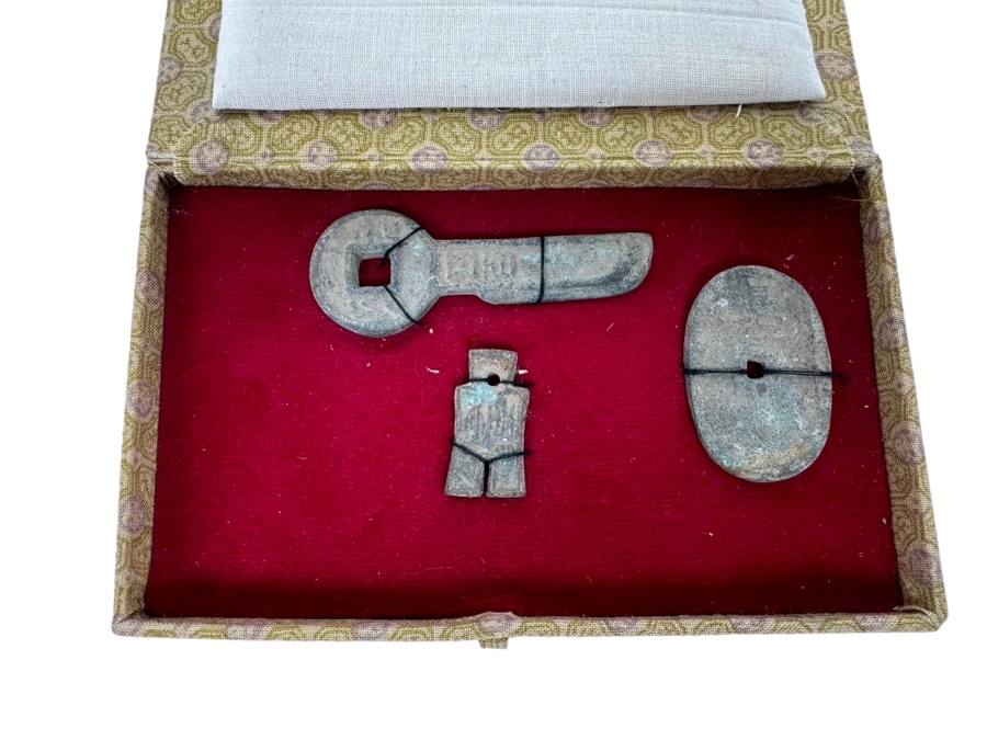 Collection Of Three Ancient Chinese Asian Coins