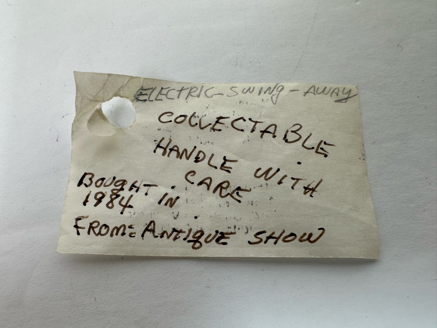 Gordon Bradt (1924-2022, American) Signed Working Mechanical Electrical Automaton Kinetic Sculpture Swinging Racket Tennis Player Kinetico Studios 7W X 13H - Will Post Video [Photo 14]