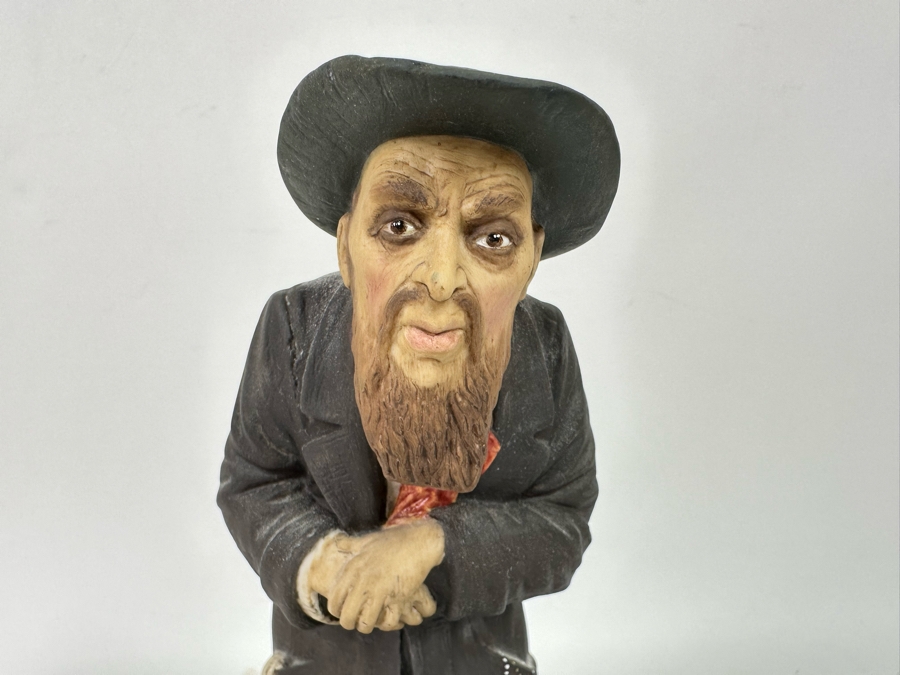 Signed Dickens Series Fagin Fine Porcelain Figurine By Aynsley (John Aynsley) 1977 Signed By Michael Aynsley 5W X 3.5D X 9H [Photo 9]