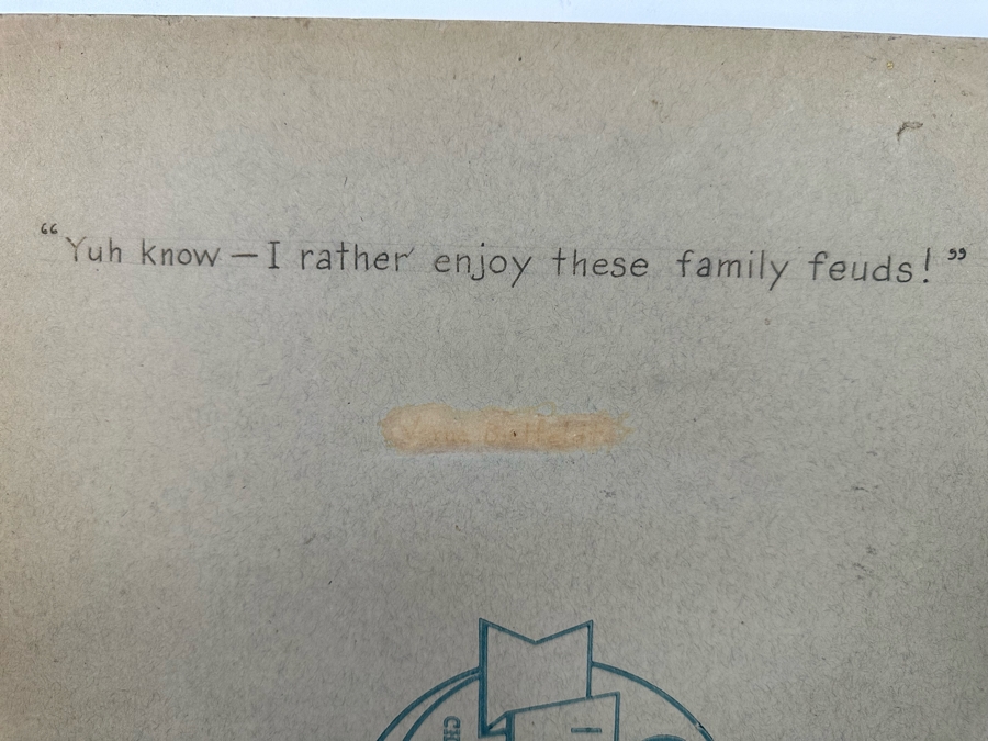 Original Drawing On Board Of Coconut Throwing Monkeys Attacking Japanese Soldiers On The Beach Signed On Verso Verne B. Holdt? 15 X 18 [Photo 17]