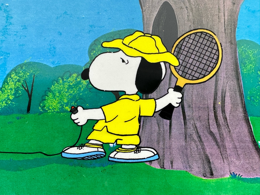 Charles Schultz Original Production Cel Of The Character Charlie Brown Hand Painted Single Cel Set-up On A Presentation Background With Certificate Of Authenticity 10 X 12 [Photo 7]