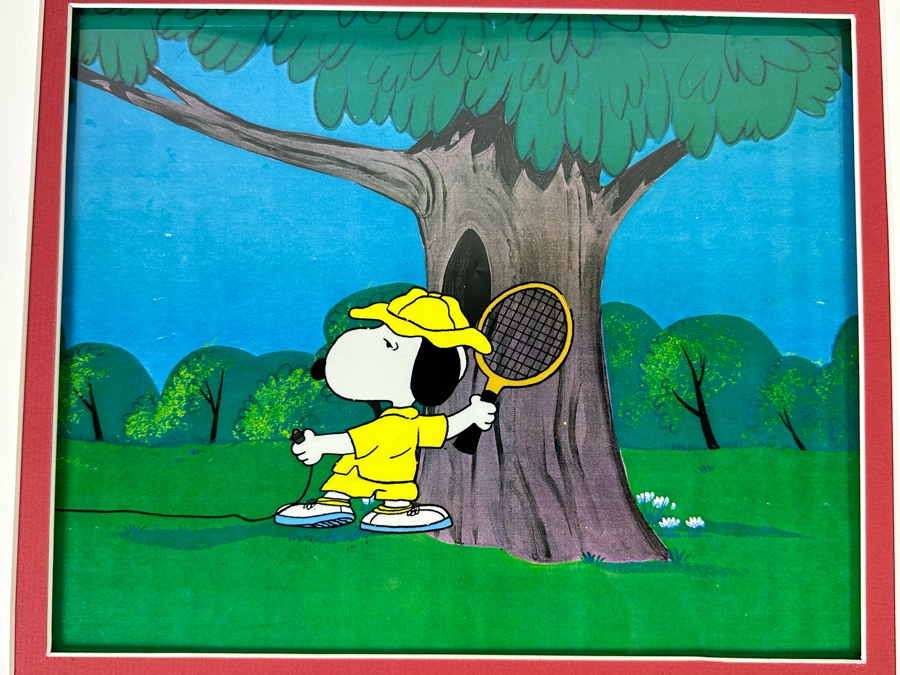 Charles Schultz Original Production Cel Of The Character Charlie Brown Hand Painted Single Cel Set-up On A Presentation Background With Certificate Of Authenticity 10 X 12 [Photo 6]