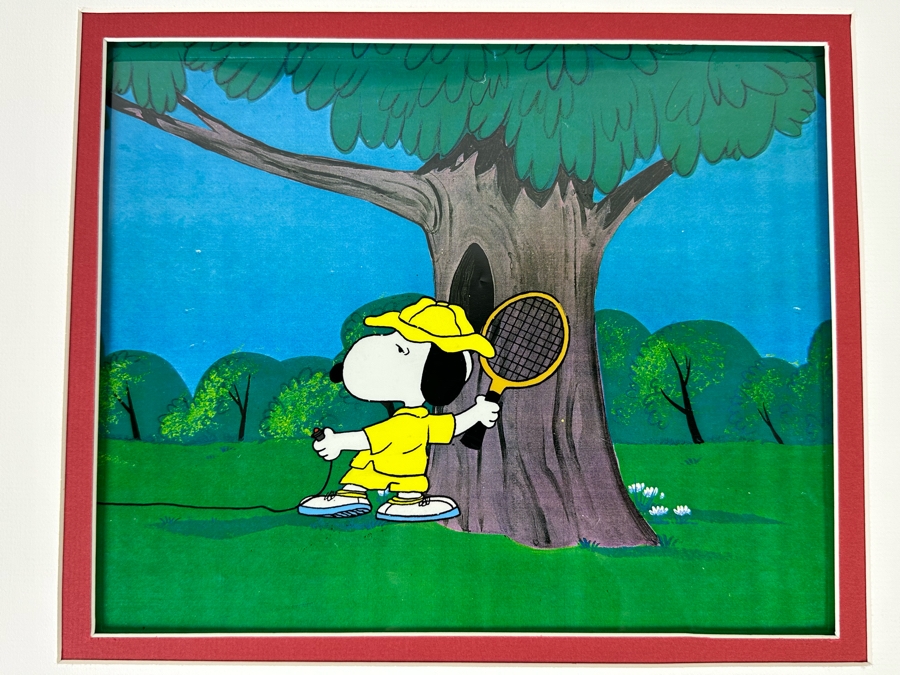 Charles Schultz Original Production Cel Of The Character Charlie Brown Hand Painted Single Cel Set-up On A Presentation Background With Certificate Of Authenticity 10 X 12 [Photo 5]