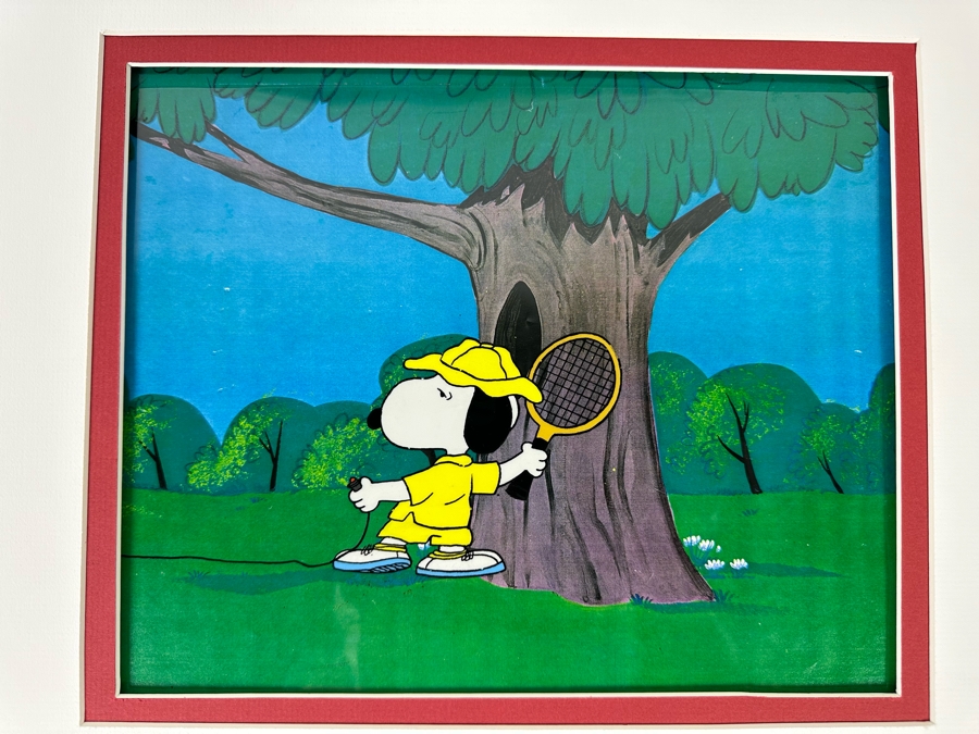Charles Schultz Original Production Cel Of The Character Charlie Brown Hand Painted Single Cel Set-up On A Presentation Background With Certificate Of Authenticity 10 X 12 [Photo 3]