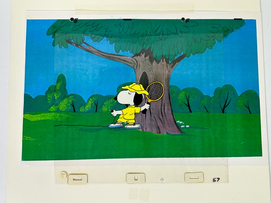 Charles Schultz Original Production Cel Of The Character Charlie Brown Hand Painted Single Cel Set-up On A Presentation Background With Certificate Of Authenticity 10 X 12 [Photo 11]