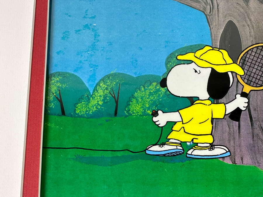 Charles Schultz Original Production Cel Of The Character Charlie Brown Hand Painted Single Cel Set-up On A Presentation Background With Certificate Of Authenticity 10 X 12 [Photo 8]