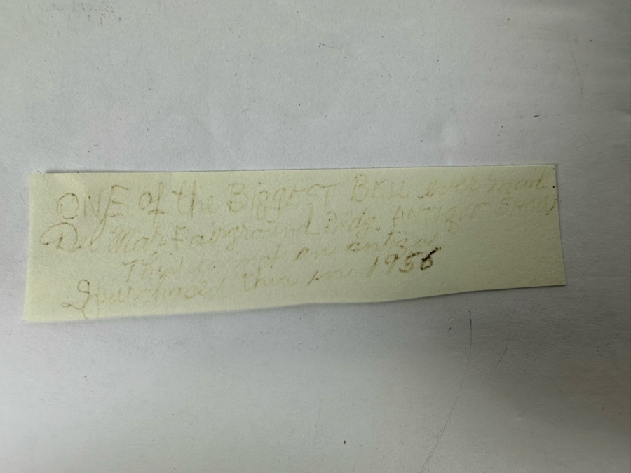 Vintage Large Crystal Bell Hand Crafted In Yugoslavia 7W X 15.5H [Photo 8]