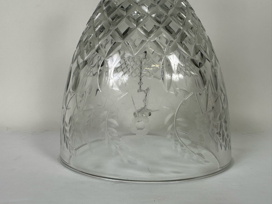 Vintage Large Crystal Bell Hand Crafted In Yugoslavia 7W X 15.5H [Photo 4]