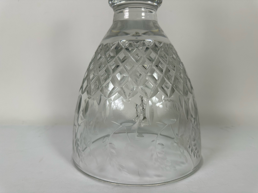 Vintage Large Crystal Bell Hand Crafted In Yugoslavia 7W X 15.5H [Photo 5]