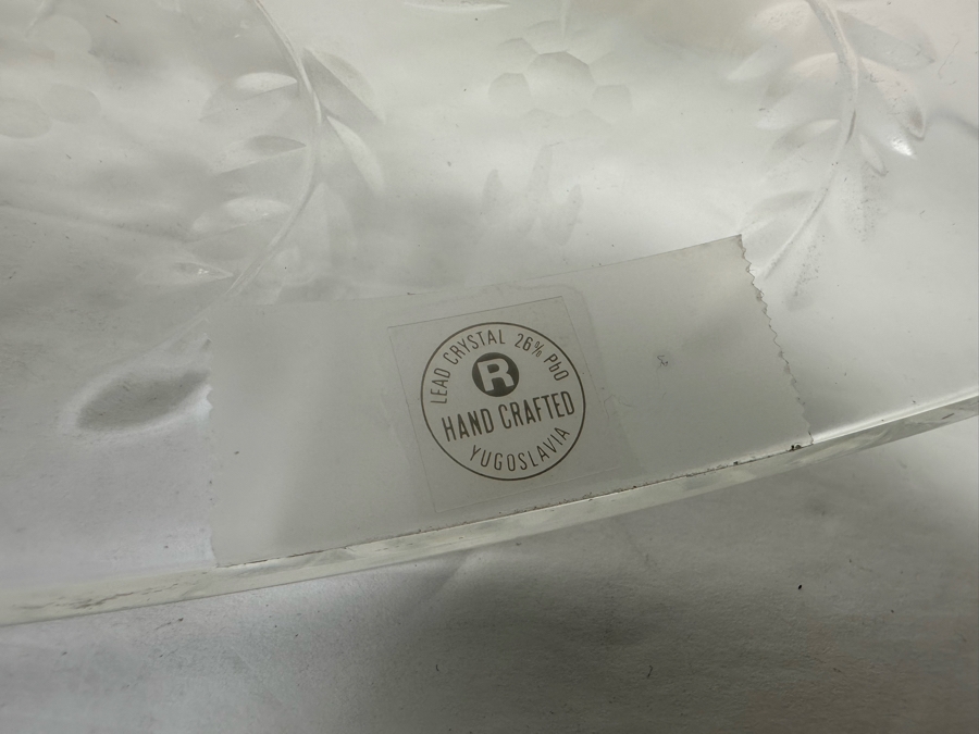 Vintage Large Crystal Bell Hand Crafted In Yugoslavia 7W X 15.5H [Photo 9]