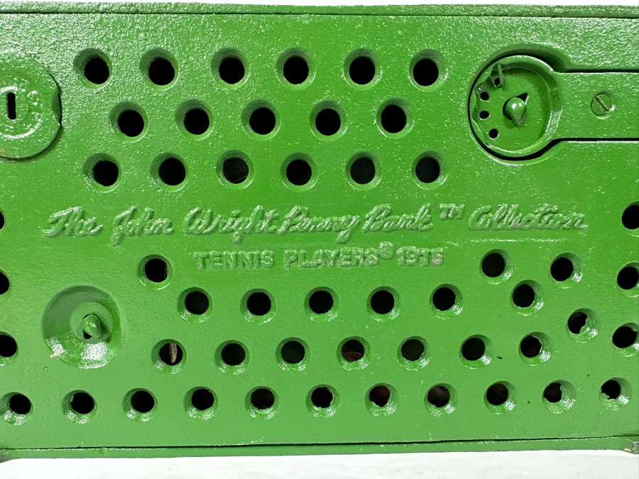 Vintage 1975 Mechanical Bank Tennis Players From The John Wright Penny Bank Collection Working 10.5W X 6D X 9H [Photo 15]