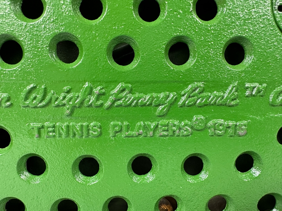 Vintage 1975 Mechanical Bank Tennis Players From The John Wright Penny Bank Collection Working 10.5W X 6D X 9H [Photo 16]