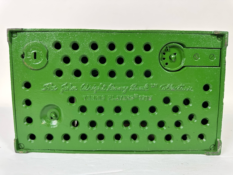 Vintage 1975 Mechanical Bank Tennis Players From The John Wright Penny Bank Collection Working 10.5W X 6D X 9H [Photo 14]