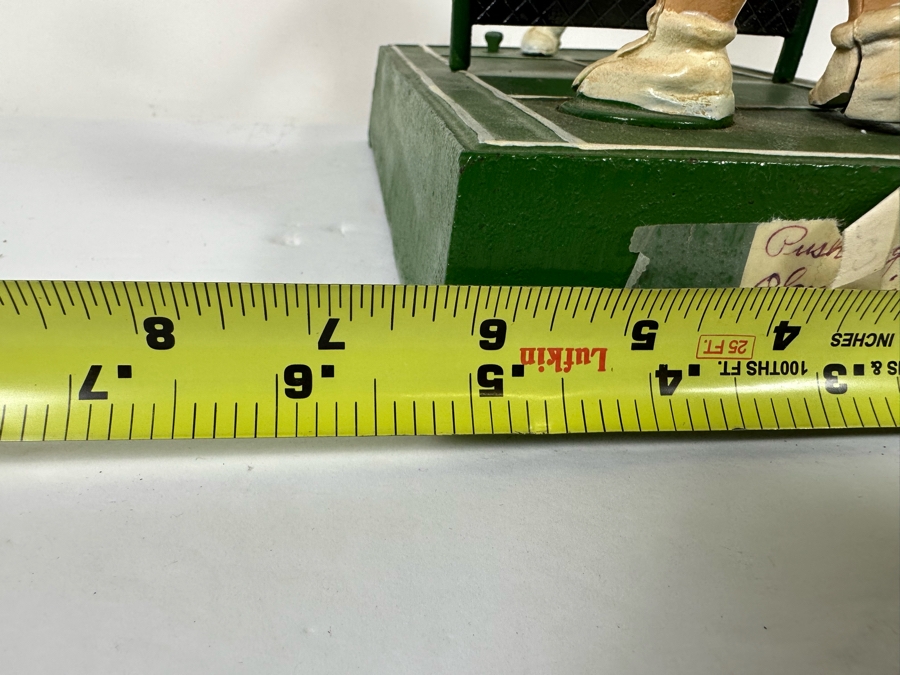 Vintage 1975 Mechanical Bank Tennis Players From The John Wright Penny Bank Collection Working 10.5W X 6D X 9H [Photo 19]