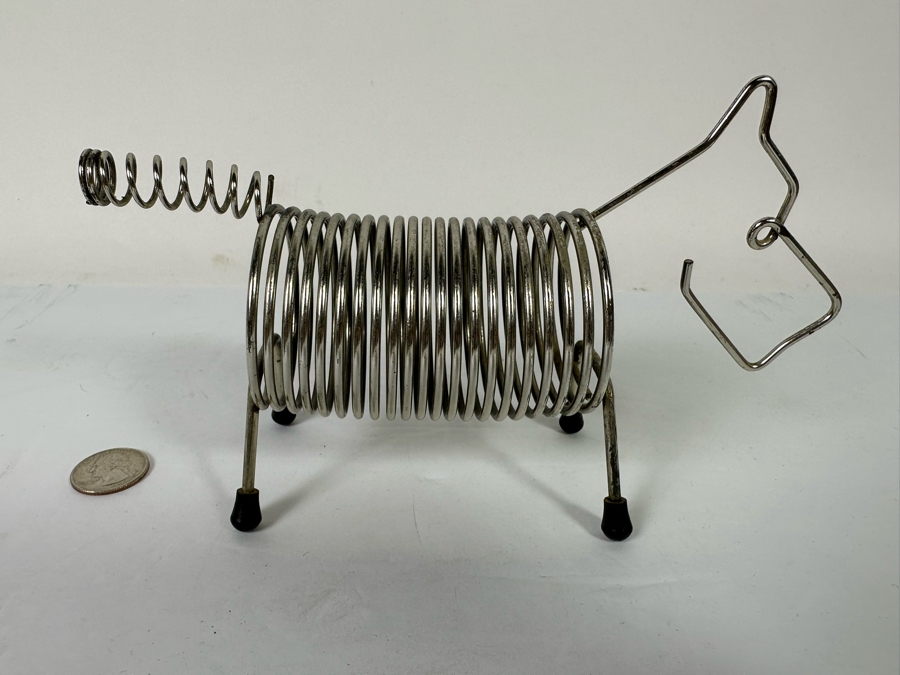 Vintage Mid-Century Wire Scottish Terrier Dog Bill / Letter Holder 9W X 2.5D X 5H [Photo 4]