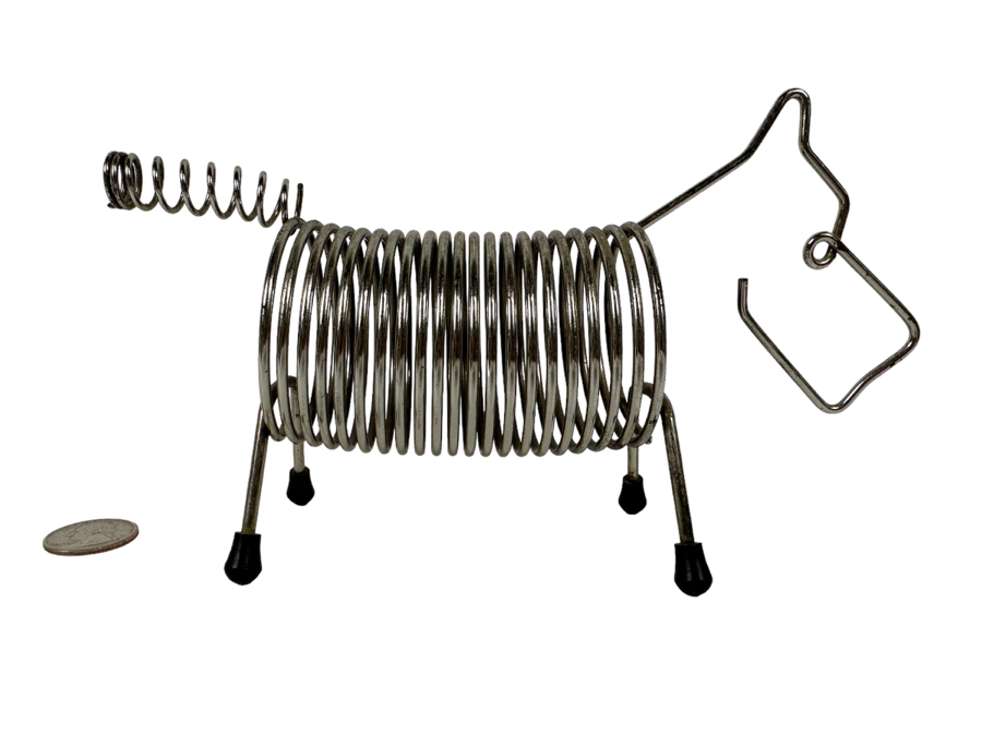 Vintage Mid-Century Wire Scottish Terrier Dog Bill / Letter Holder 9W X 2.5D X 5H [Photo 1]