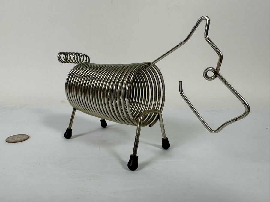 Vintage Mid-Century Wire Scottish Terrier Dog Bill / Letter Holder 9W X 2.5D X 5H [Photo 5]