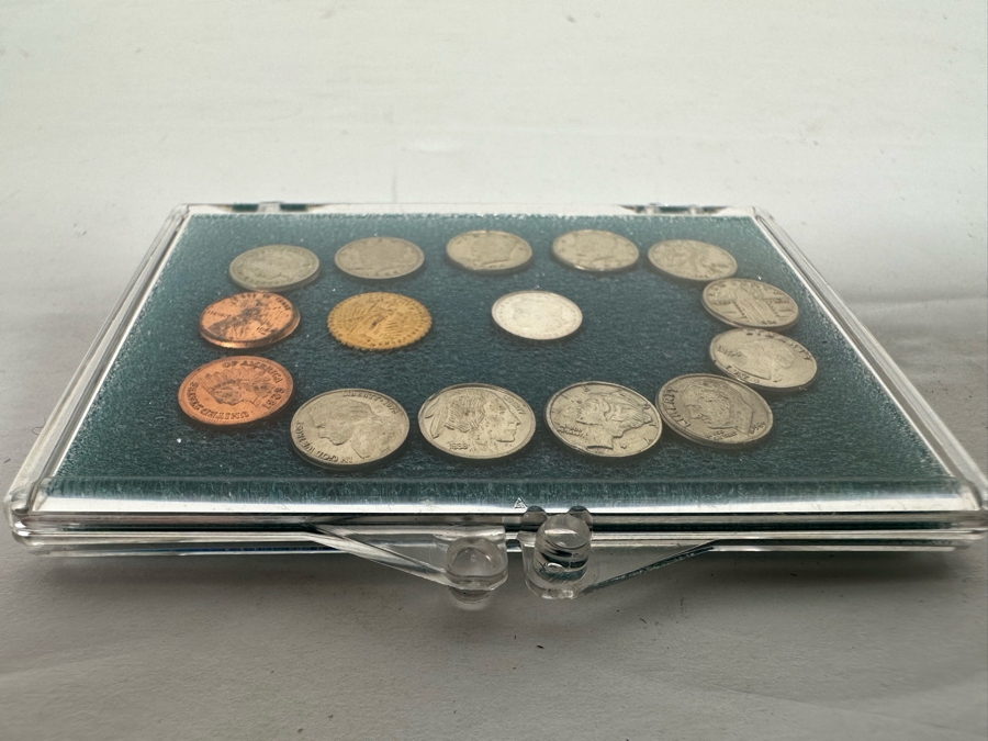 Worlds First Miniature United States Coin Type Set Includes Pure .999 Silver Mini 'CC' Morgan Dollar [Photo 17]