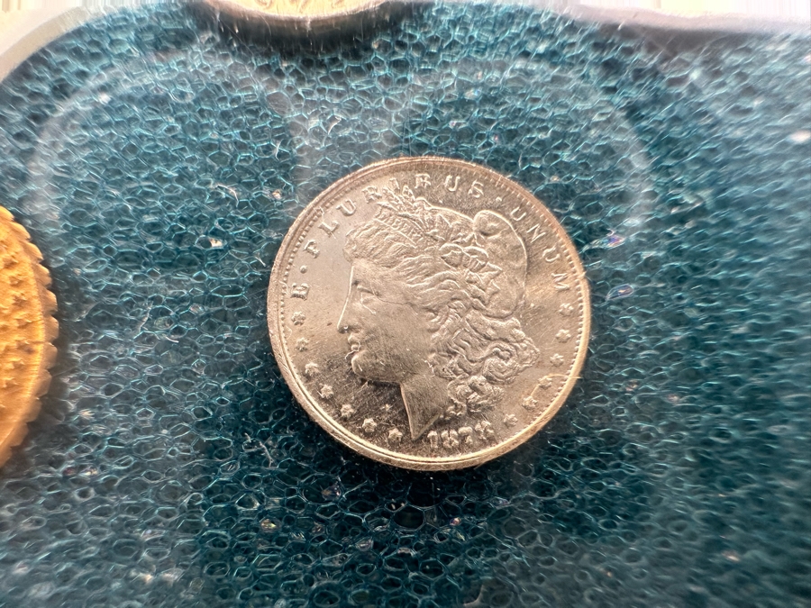 Worlds First Miniature United States Coin Type Set Includes Pure .999 Silver Mini 'CC' Morgan Dollar [Photo 8]