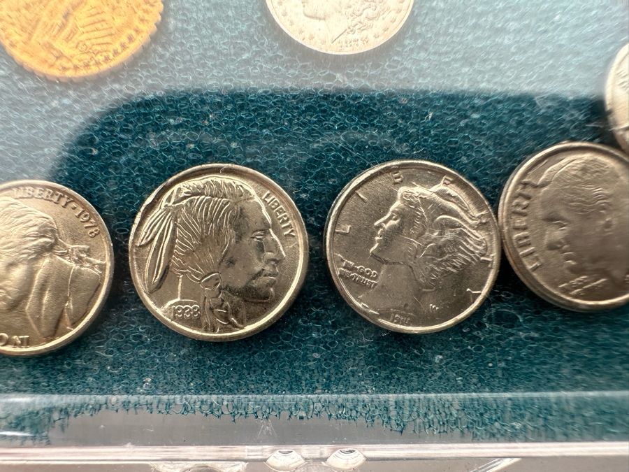 Worlds First Miniature United States Coin Type Set Includes Pure .999 Silver Mini 'CC' Morgan Dollar [Photo 12]