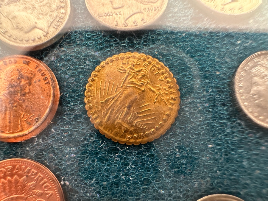 Worlds First Miniature United States Coin Type Set Includes Pure .999 Silver Mini 'CC' Morgan Dollar [Photo 7]