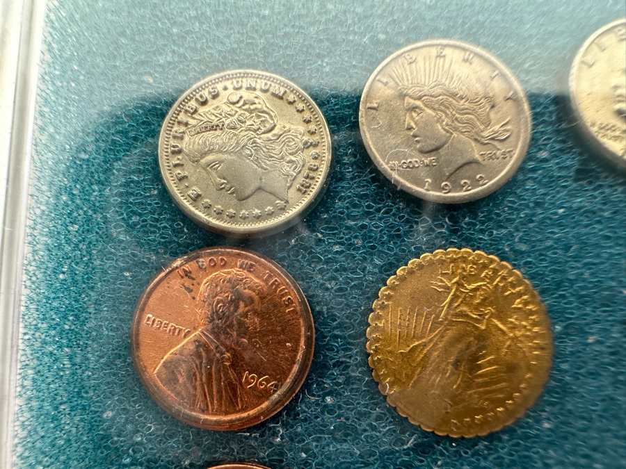 Worlds First Miniature United States Coin Type Set Includes Pure .999 Silver Mini 'CC' Morgan Dollar [Photo 10]