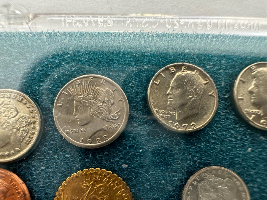 Worlds First Miniature United States Coin Type Set Includes Pure .999 Silver Mini 'CC' Morgan Dollar [Photo 9]