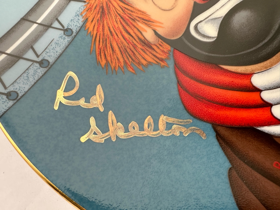 Signed Red Skelton Limited Edition Collector's Plate Titled 'Anyone For Tennis?' Signed By Red Skelton On Front Of Plate [Photo 6]