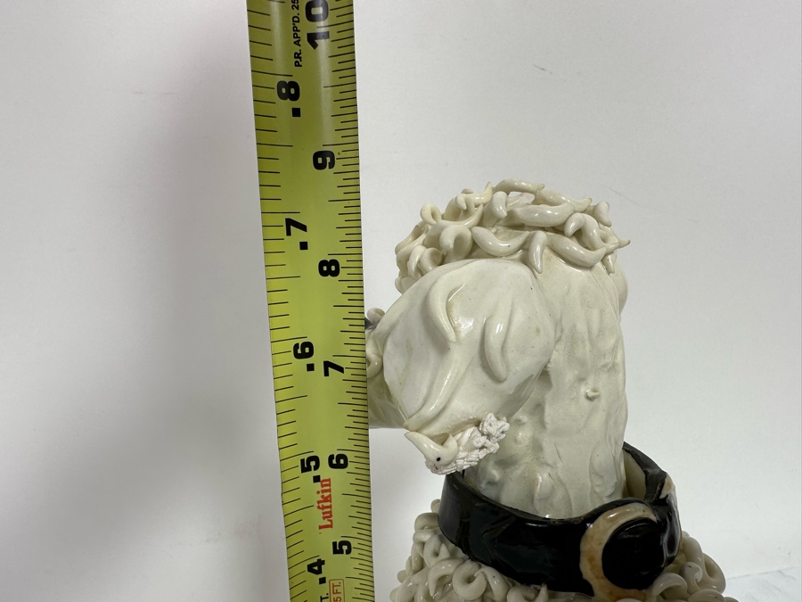 Handmade Ceramic Poodle Figurine Made In Italy 9W X 5D X 9H [Photo 12]
