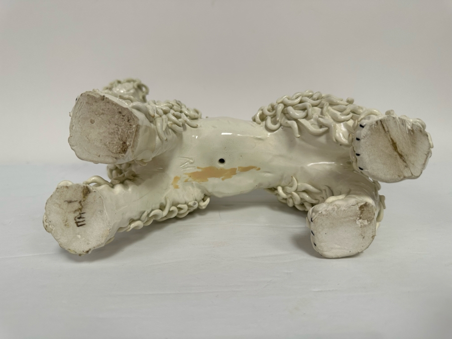 Handmade Ceramic Poodle Figurine Made In Italy 9W X 5D X 9H [Photo 9]