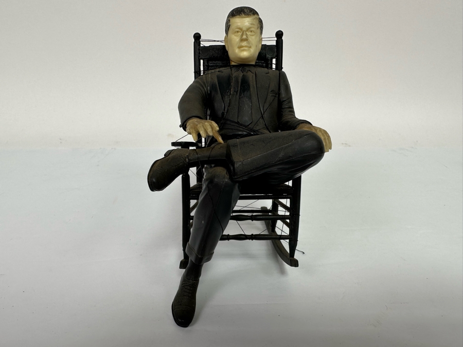 Vintage President John F. Kennedy Seated On Rocking Chair Plastic Model 5.5W X 3D X 6H [Photo 2]
