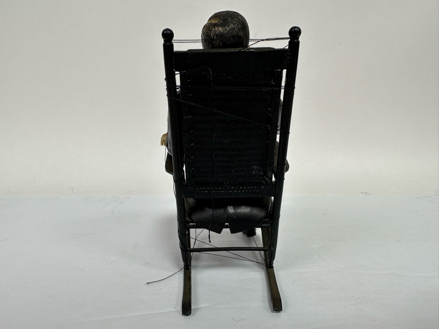 Vintage President John F. Kennedy Seated On Rocking Chair Plastic Model 5.5W X 3D X 6H [Photo 7]
