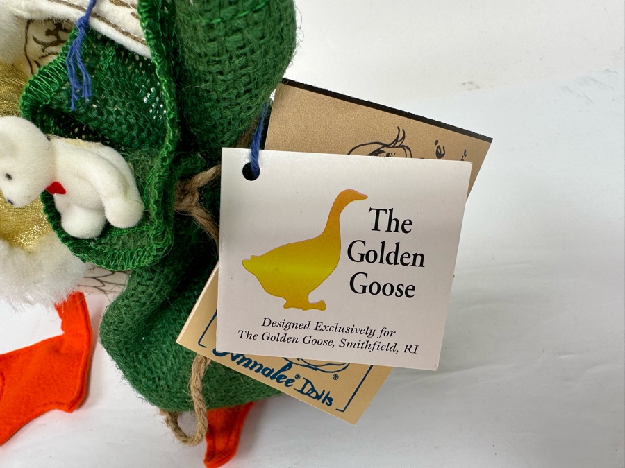 Signed Annalee Thorndike Handcrafted Doll The Golden Goose Hand Signed By Annalee Thorndike With Original Tags 9.5H [Photo 12]